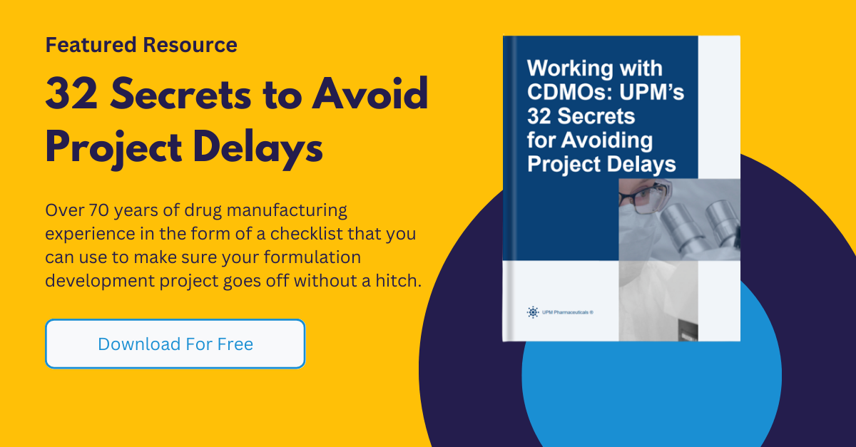 32 secrets to avoid project delays CDMO Final